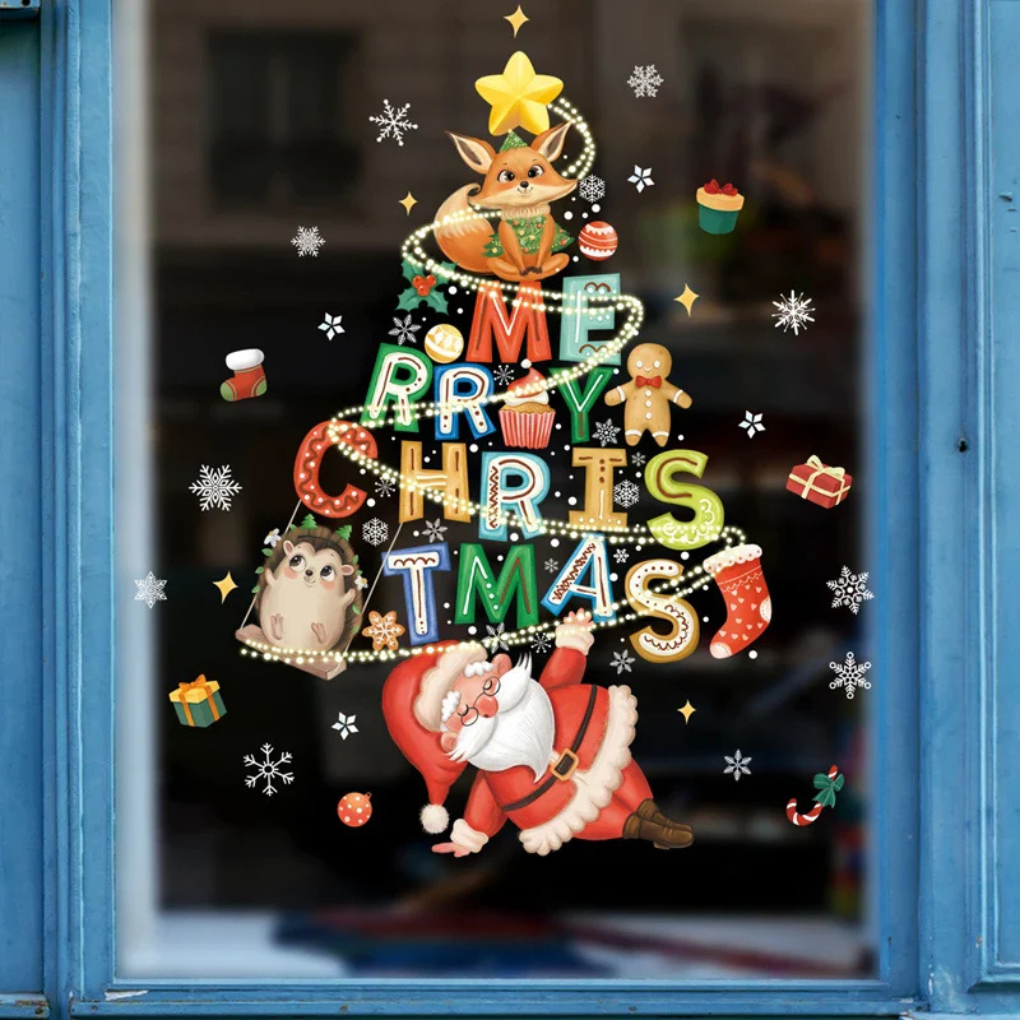 Christmas Window Clings Stickers