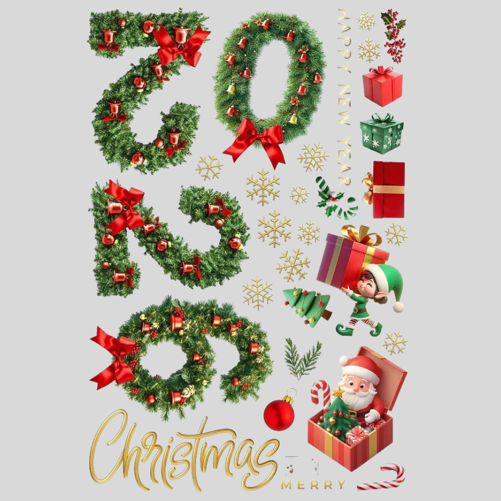 Christmas Window Cling Stickers - Fashinoza