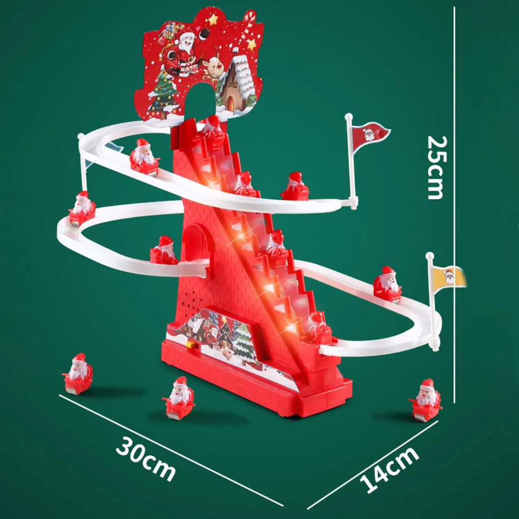 Animated Santa Climbing Ladder Decoration - Fashinoza