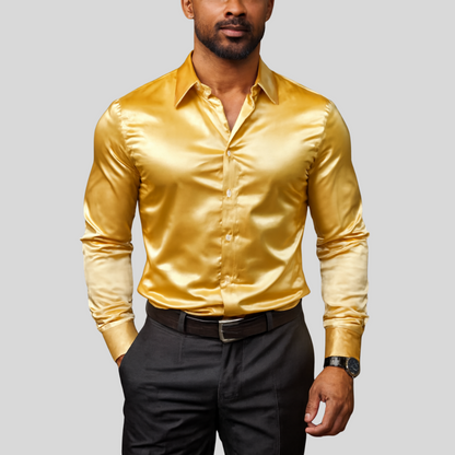 Men's Classic Fit Stretch Shirt - Fashinoza