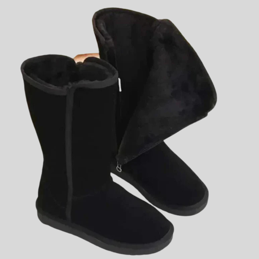 Women's Suede Boots Winter - Fashinoza