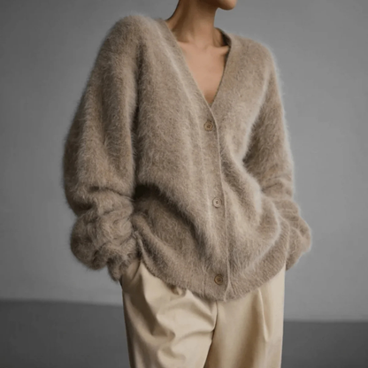 Women's Fine Knit Cardigan Sweater - Fashinoza