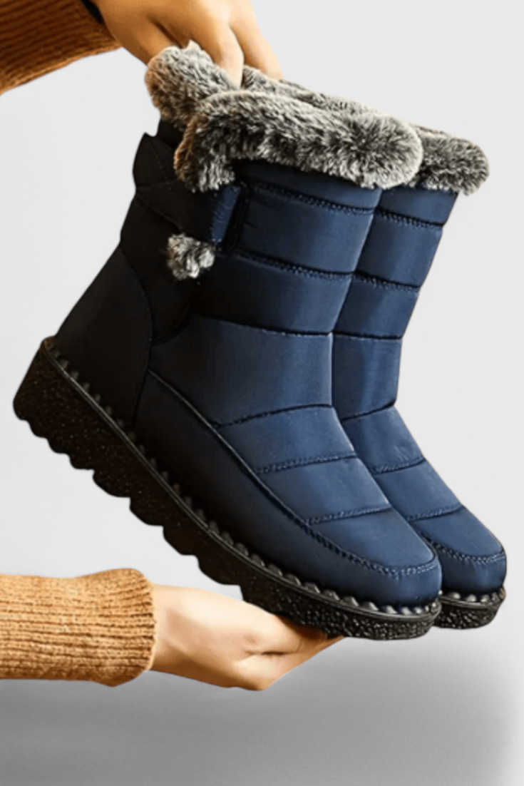 Women's Quilted Ankle Boots - Fashinoza