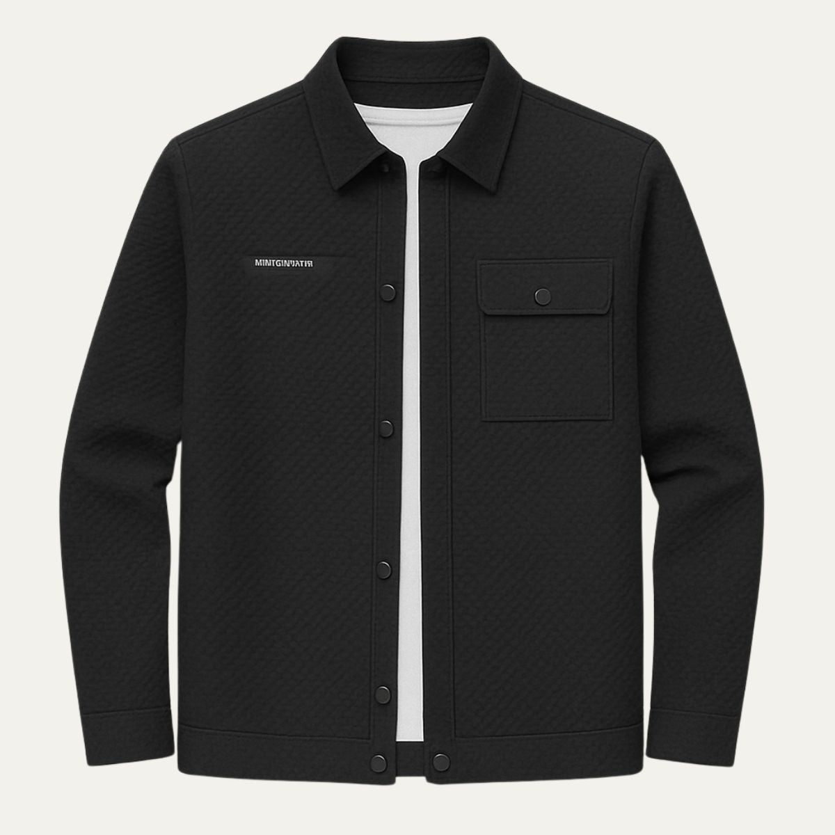 Men's Classic Shirt Jacket Chest Pocket - Fashinoza