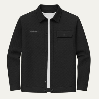 Men's Classic Shirt Jacket Chest Pocket - Fashinoza