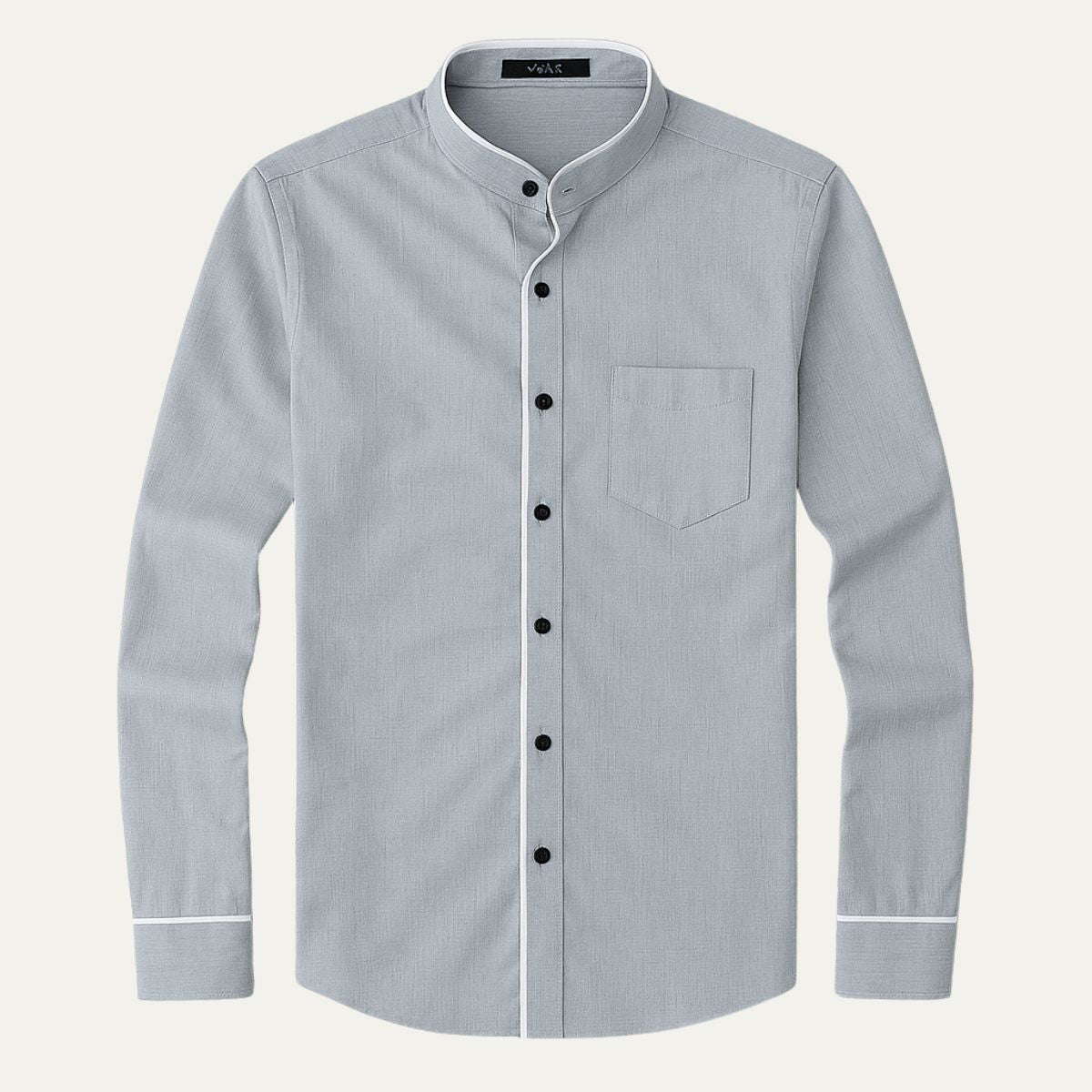 Men's Tailored Collar Dress Shirt - Fashinoza