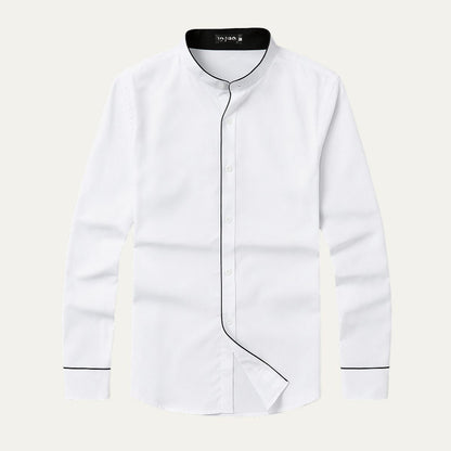 Ashcroft Men's Dress Shirt Tailored Collar - Fashinoza