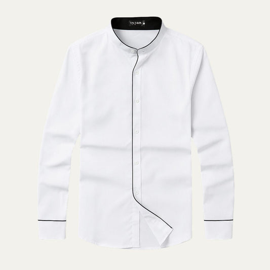 Ashcroft Men's Dress Shirt Tailored Collar - Fashinoza