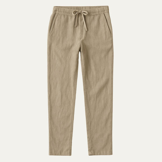 Men's Linen Pants Casual Summer Fit - Fashinoza