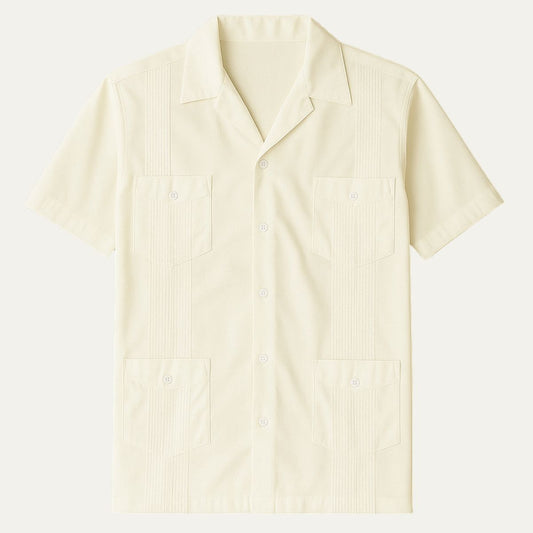 Calderon Men's Linen Cuban Shirt - Fashinoza