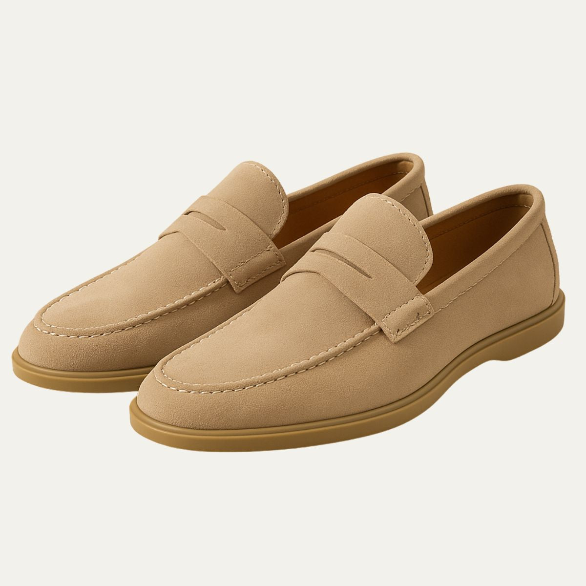 Men's Suede Slip-On Loafers Classic Comfort - Fashinoza