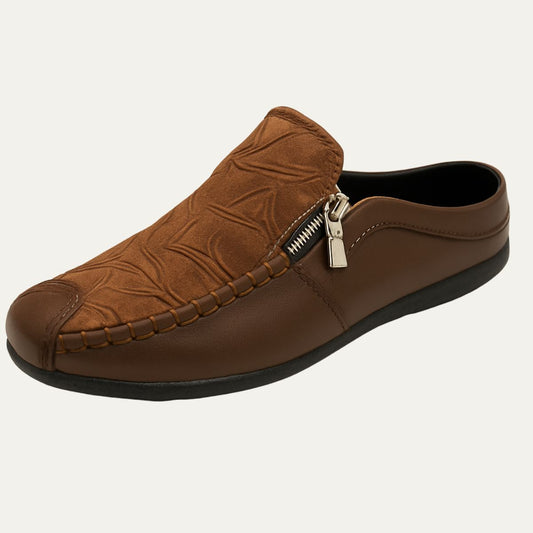 Men's Leather Loafers Slip-On Comfortable - Fashinoza