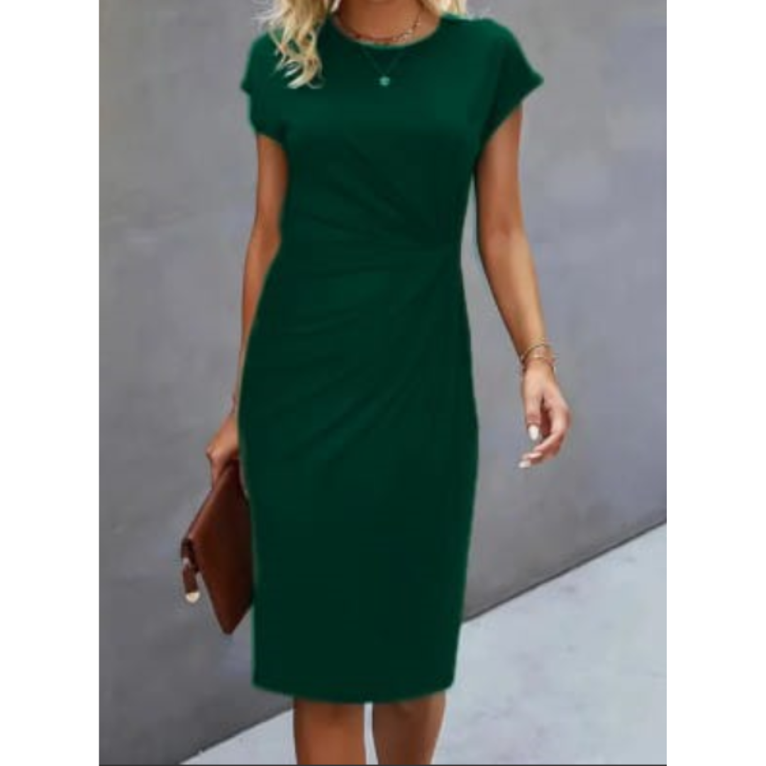 Women's Short Sleeve Midi Dress