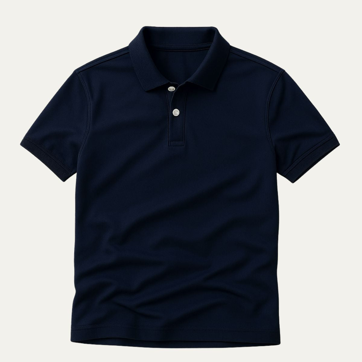 Men's Navy Blue Polo Shirt - Fashinoza