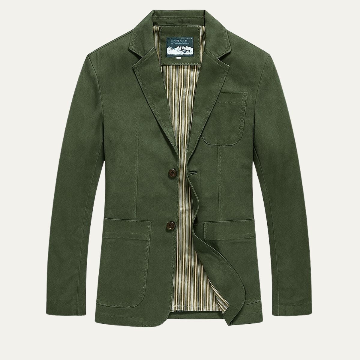 Men's Cotton Windbreaker Blazer With Pockets