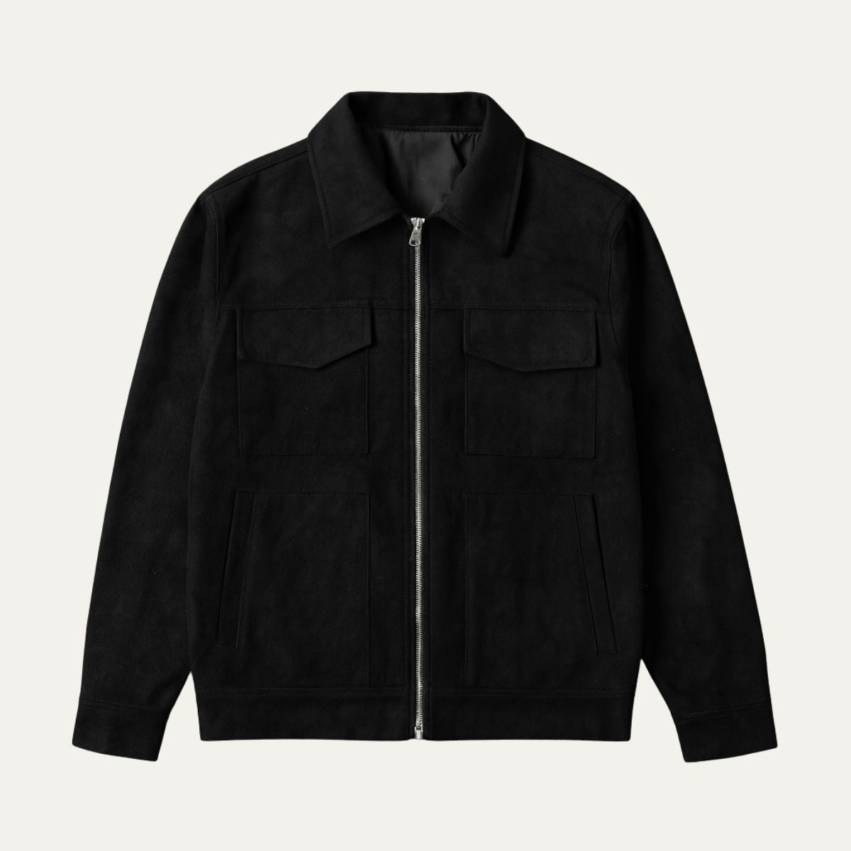 Men's Modern Suede Jacket - Fashinoza