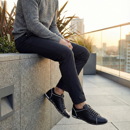 Gentlemen's British Style Wear Resistant Flat Shoes