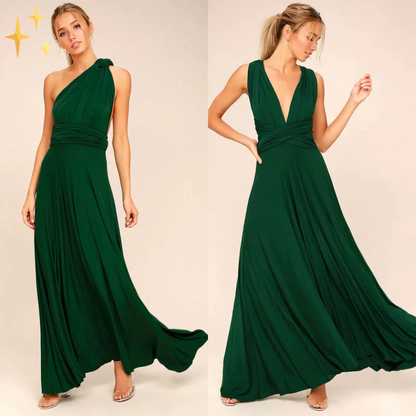 Women's Wrap Dress Cotton Casual Knee Length