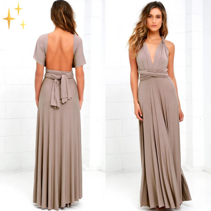 Women's Wrap Dress Cotton Casual Knee Length