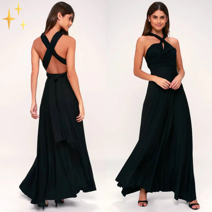 Women's Wrap Dress Cotton Casual Knee Length