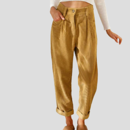 Corduroy Trousers Casual Texture
