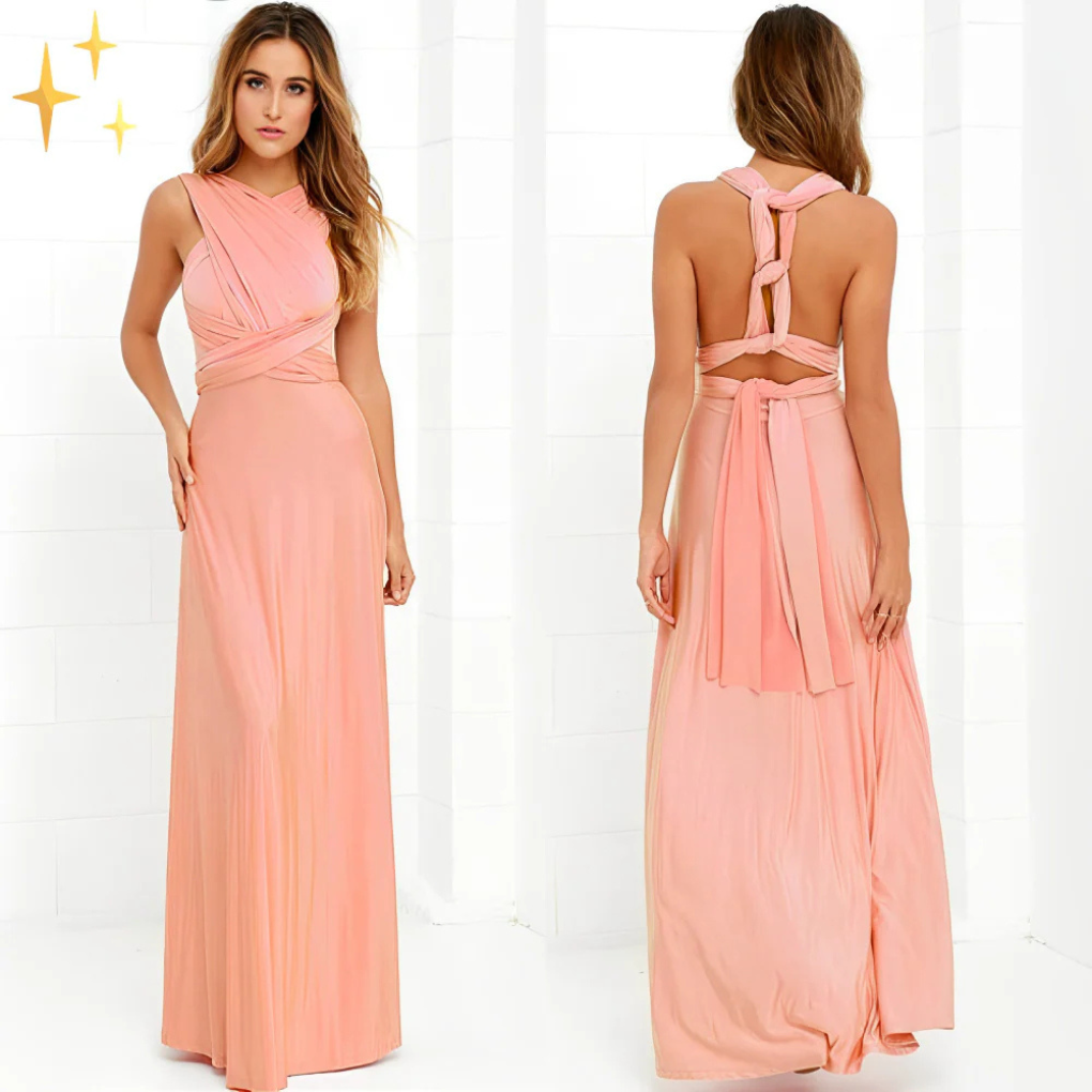 Women's Wrap Dress Cotton Casual Knee Length