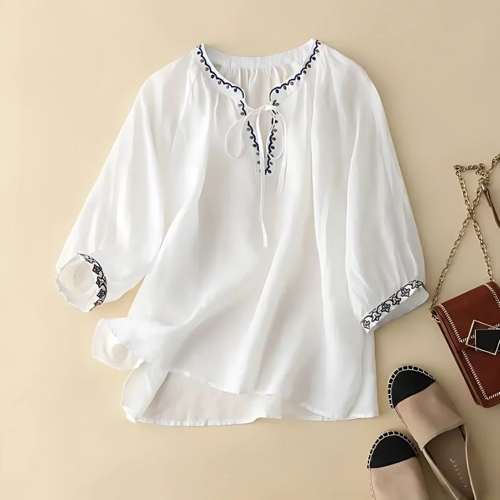 Women's Cotton Embroidered Summer - 
Fashinoza