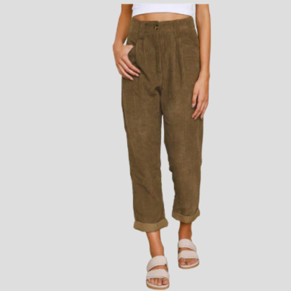 Corduroy Trousers Casual Texture