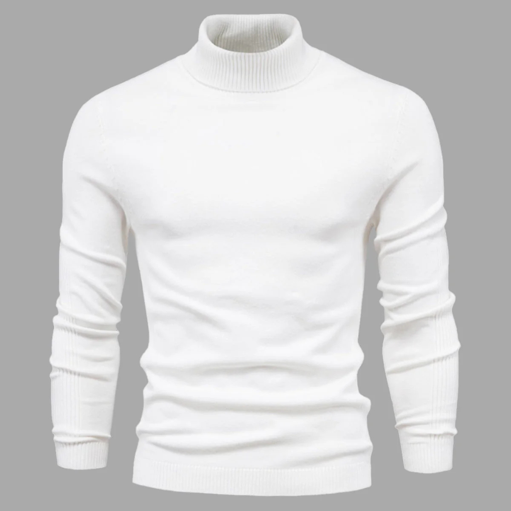 Men's Turtleneck Sweater Washable Everyday Wear - Fashinoza