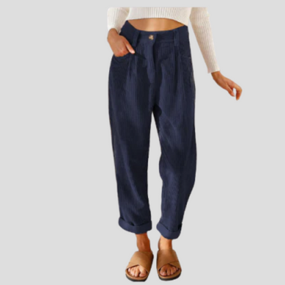Corduroy Trousers Casual Texture