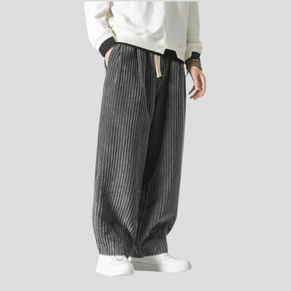 Men's Straight Leg Cotton Trousers