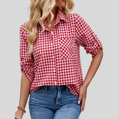 Women's Casual Relaxed Fit Shirt - Fashinoza