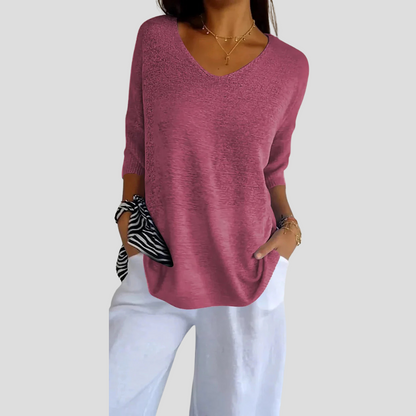 Women's V-Neck Knit Casual