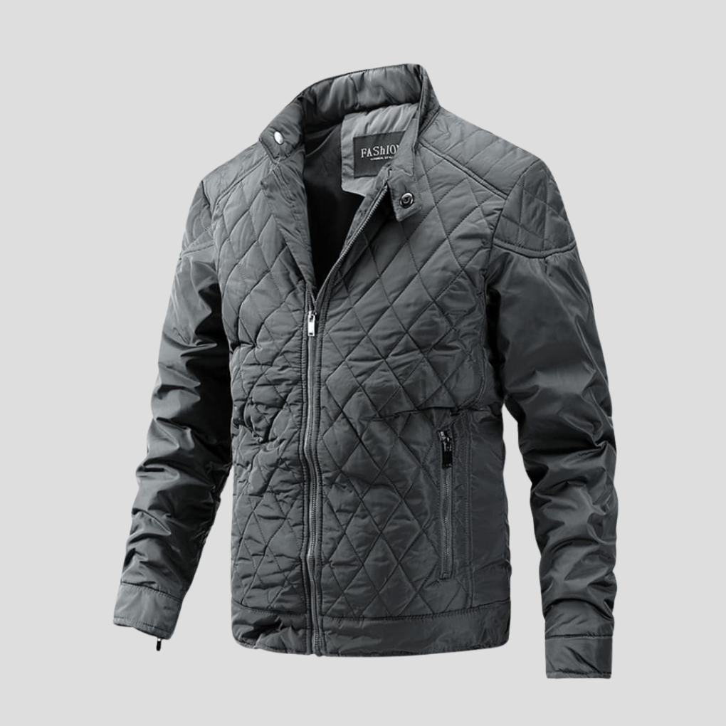 Men's Quilted Jacket Elegant Transitional Layer