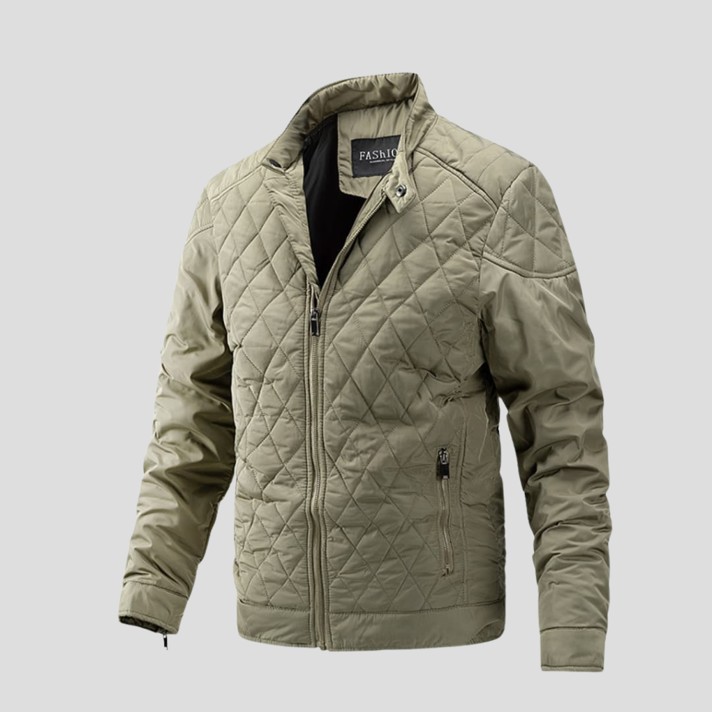 Men's Quilted Jacket Elegant Transitional Layer