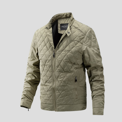 Men's Quilted Jacket Elegant Transitional Layer