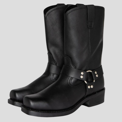 Men's Cowboy Boots Vintage Style - Fashinoza