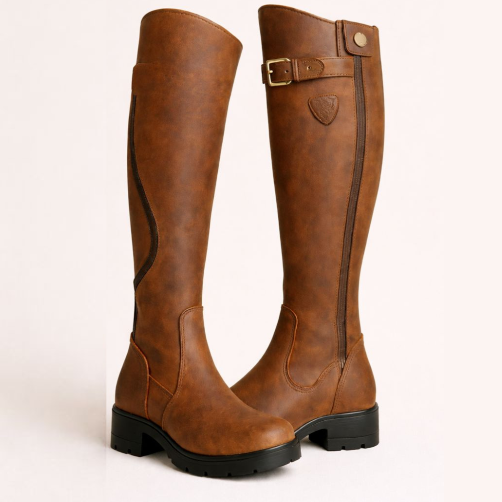 Women's Knee High Zip Boots - Fashinoza