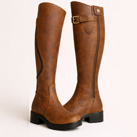 Women's Knee High Zip Boots - Fashinoza