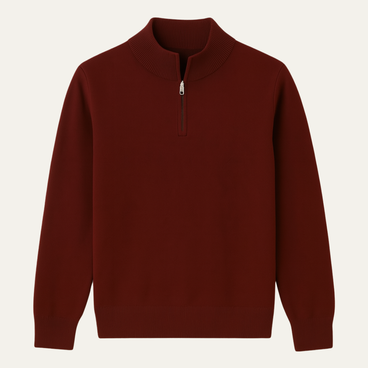 Men's Navy Blue Half-Zip Sweater