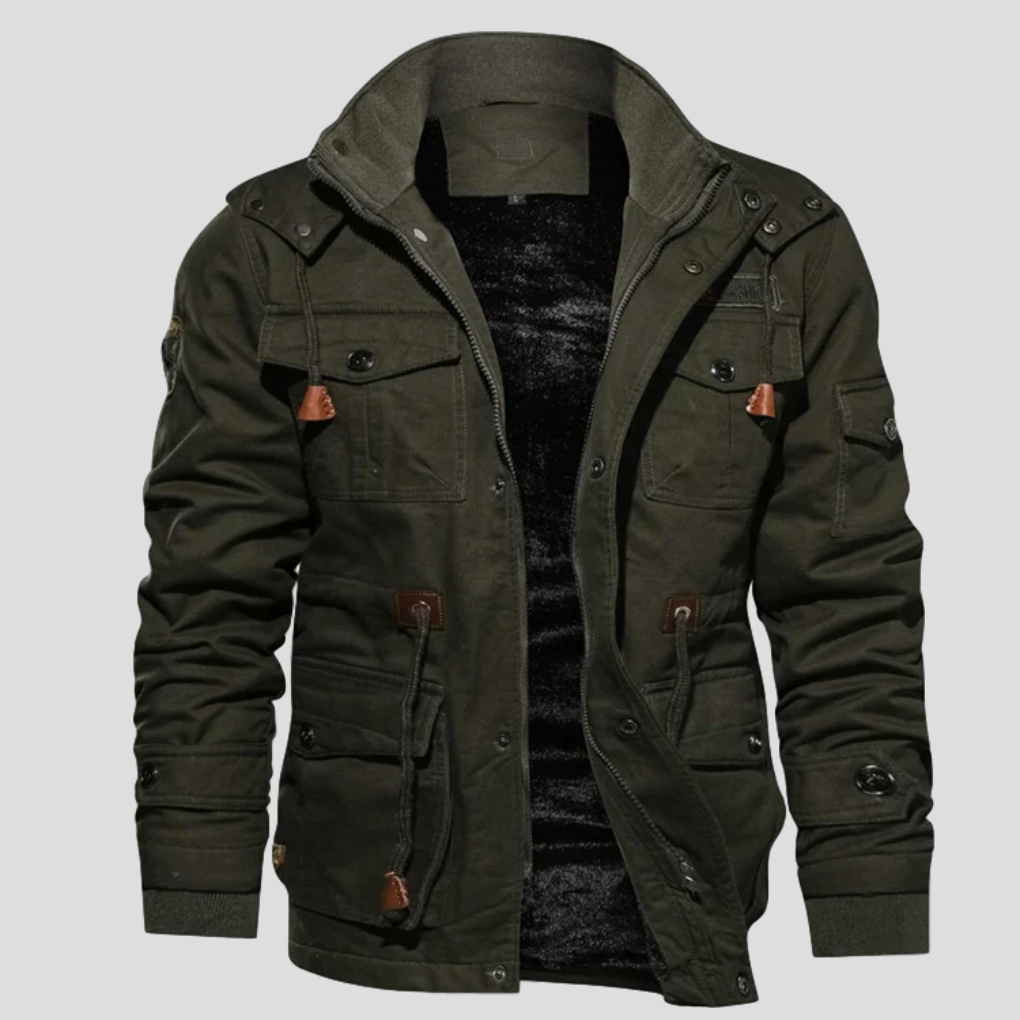 Men's Winter Jacket Waterproof Insulated Black