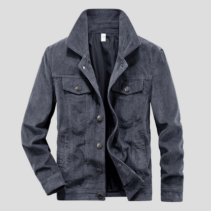 Men's Corduroy Jacket Thin Cut Streamlined Style