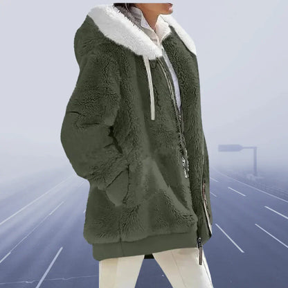 Alessandra Women's Hooded Jacket Waterproof Outerwear - Fashinoza