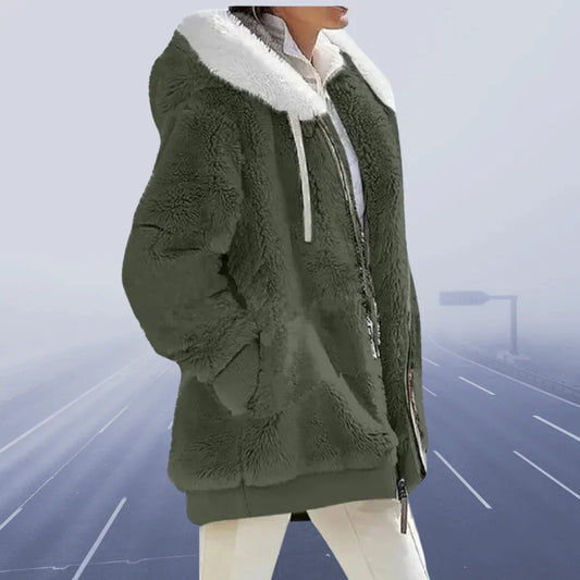 Alessandra Women's Hooded Jacket Waterproof Outerwear - Fashinoza