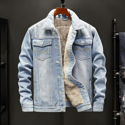Cosmonite Men's Denim Jacket - 
Fashinoza