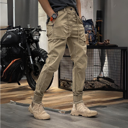 Men's Cargo Pants Stretch Fabric Rugged Comfort