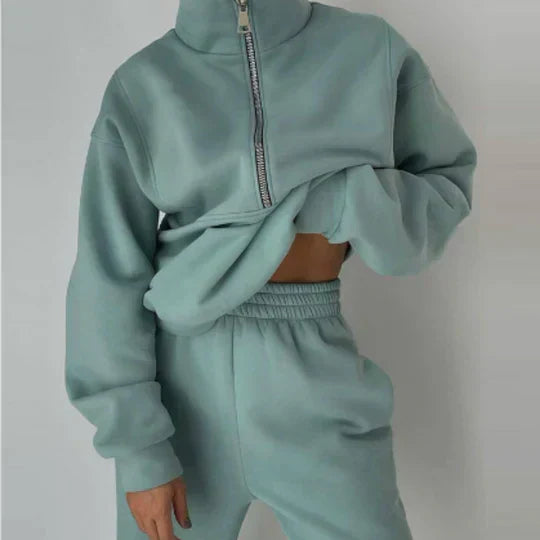 Elsiem Women's Zipper Tracksuit