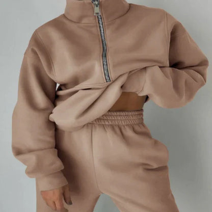 Elsiem Women's Zipper Tracksuit - 
Fashinoza