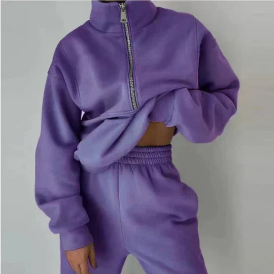 Elsiem Women's Zipper Tracksuit