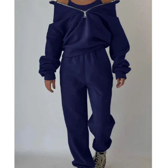 Elsiem Women's Zipper Tracksuit